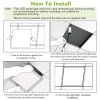 48W 2×2FT LED Panel Light 5800LM 7000K Ceiling Lighting 150W Equivalent LED Troffer Recessed Edge-Lit