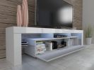 PANAMA 190 TV STAND / 74,80 in white matt / white gloss