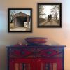 Trendy Decor 4U 2- Piece Vignette Headin' Home, Miller's Creek Bridge Black Framed Wall Art for Living Room
