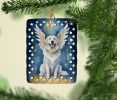 Great Pyrenees My Angel Porcelain Ornament Christmas Tree Hanging Decorations for Home Christmas Holiday, Rectangle, Gift, Multicolor