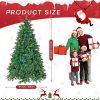 7.5ft Pre-Lit Spruce Artificial Holiday Christmas Tree for Home, Office, Party Decoration, Equipped with LED Lights, Easy Assembly, Fireproof PE+ PVC