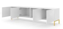 Surf 200 TV Stand white matt / white gloss