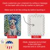 Sealyham Terrier Christmas Reindeer Porcelain Ornament Christmas Tree Hanging Decorations for Home Christmas Holiday, Rectangle, Gift, Multicolor