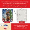 Bloodhound Christmas Reindeer Porcelain Ornament Christmas Tree Hanging Decorations for Home Christmas Holiday, Rectangle, Gift, Multicolor