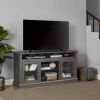 Retro TV Stand for 65'' TV, TV Console Cabinet with Storage, Open Shelves Entertainment Center for Living Room and Bedroom