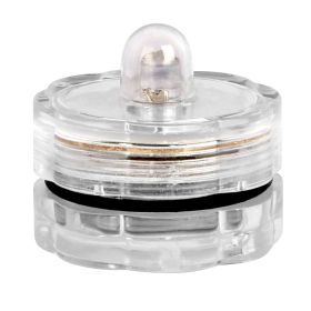 3Pcs Submersible LED Tea Lights Waterproof Candle Lights Battery Operated Decor Lamp (Option: White)